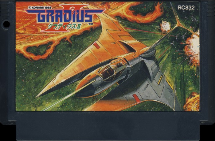 Gradius II [FAM] Front Label